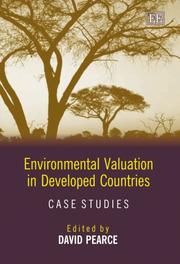 Environmental valuation in developed countries : case studies