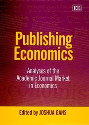 Publishing economics : analyses of the academic journal market in economics