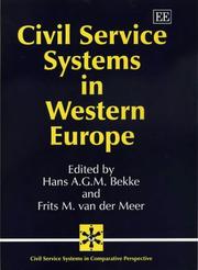 Civil service systems in Western Europe