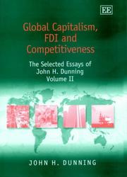 Global capitalism, FDI and competitiveness