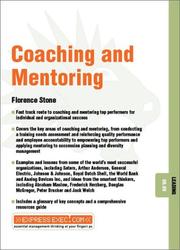 Cover of: Coaching & Mentoring by Florence Stone