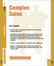 Cover of: Complex Sales