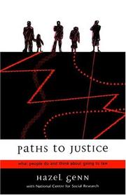 Paths to justice : what people do and think about going to law