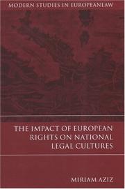 The impact of European rights on national legal cultures