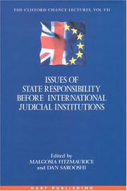 Issues of state responsibility before international judicial institutions