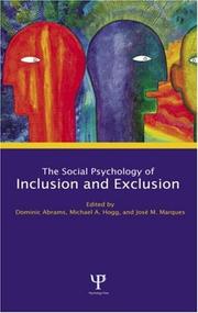 Cover of: Social psychology of inclusion and exclusion