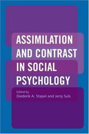 Assimilation and contrast in social psychology