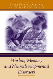 Cover of: Working Memory and Neurodevelopmental Disorders