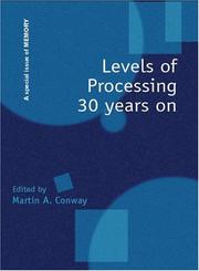 Cover of: Levels of Processing 30 Years On (Special Issue of "Memory")