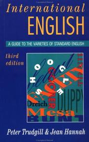 Cover of: International English by Peter Trudgill