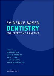 Cover of: Evidence Based Dentistry for Effective Practice |