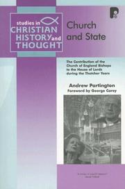 Church and state : the contribution of the Church of England bishops to the House of Lords during the Thatcher years