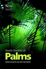 World checklist of palms