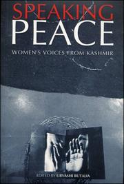 Cover of: Speaking Peace: Women's Voices from Kashmir