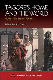 Cover of: Rabindranath Tagore's The Home and the World: A Critical Companion (Anthem South Asian Studies)