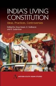 Cover of: India's Living Constitution: Ideas, Practices, Controversies (Anthem South Asian Studies)