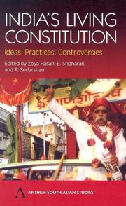 Cover of: India's Living Constitution: Ideas, Practices, Controversies (Anthem South Asian Studies)