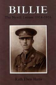 Cover of: Billie: The Nevill Letters 1914-1916