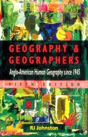 Geography and geographers : Anglo-American human geography since 1945