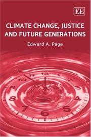 Climate change, justice and future generations