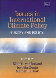 Issues in international climate policy : theory and policy