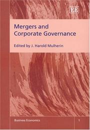 Cover of: Mergers And Corporate Governance (Business Economics Series)