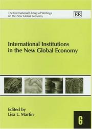 International institutions in the new global economy