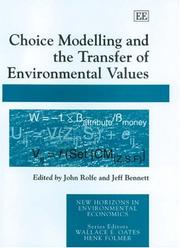 Choice modelling and the transfer of environmental values