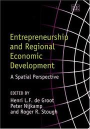 Entrepreneurship and regional economic development : a spatial perspective