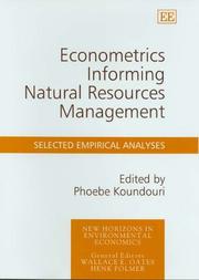 Econometrics informing natural resources management : selected empirical analyses