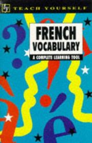 French vocabulary : a complete learning tool