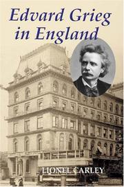 Cover of: Edvard Grieg in England