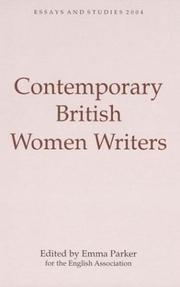 Cover of: Contemporary British Women Writers (Essays and Studies)