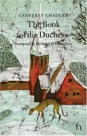 The book of the Duchess