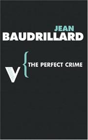 Cover of: The Perfect Crime (Radical Thinkers) by Jean Baudrillard