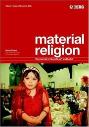 Cover of: Material Religion Volume 1, Issue 3: The Journal of Objects, Art and Belief