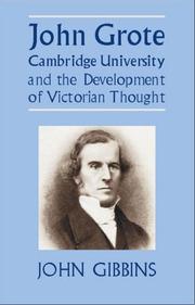 John Grote, Cambridge University and the development of Victorian thought