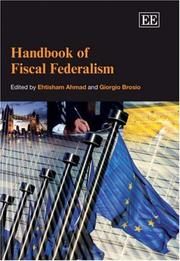 Cover of: Handbook of Fiscal Federalism