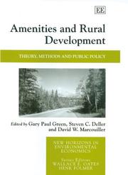 Amenities and rural development : theory, methods and public policy