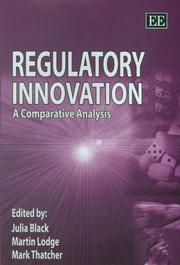 Cover of: Regulatory innovation: a comparative analysis