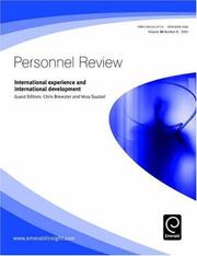 Cover of: International experience and international development