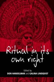 Cover of: Ritual in its own right: exploring the dynamics of transformation