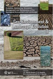 Geo-environment and landscape evolution II