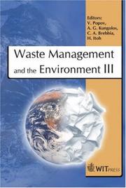 Waste management and the environment III