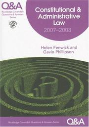 Constitutional & administrative law : 2007-2008