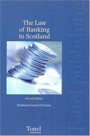 The law of banking in Scotland