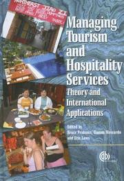 Managing tourism and hospitality services : theory and international applications