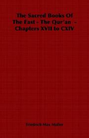 Cover of: The Sacred Books Of The East - The Qur'an  - Chapters XVII to CXIV