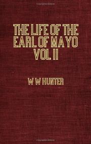 Cover of: The life of the Earl of Mayo: Fourth Viceroy of India