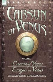 Cover of: Carson of Venus volume 2 - Carson of Venus & Escape on Venus